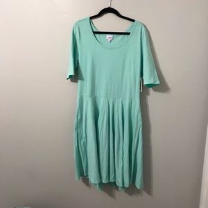LuLaRoe Nicole in Mint Green Circle Skirt